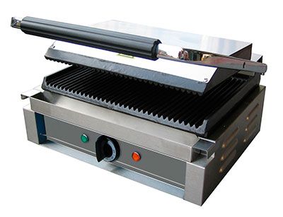 HALF PANINI GRILL SMOOTH/GROOVED