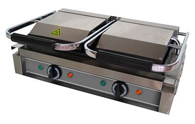 DOUBLE PANINI GRILL SMOOTH/GROOVED