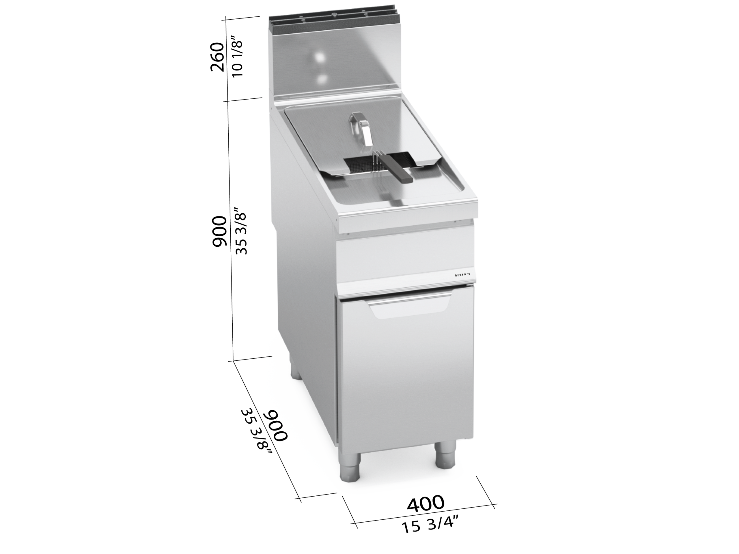 Series 900 gas fryer, model 9GL20M, 20 L