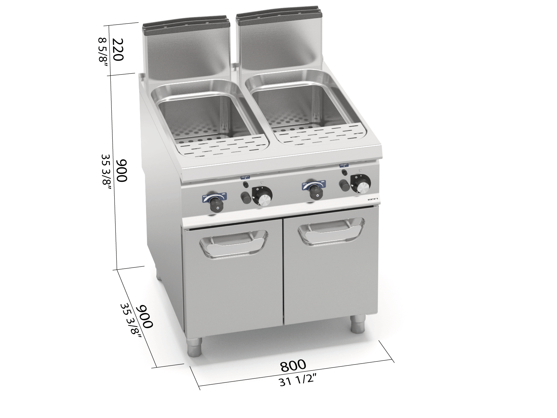 PASTA COOKER GAS 800 S900 MODEL SG9CP80