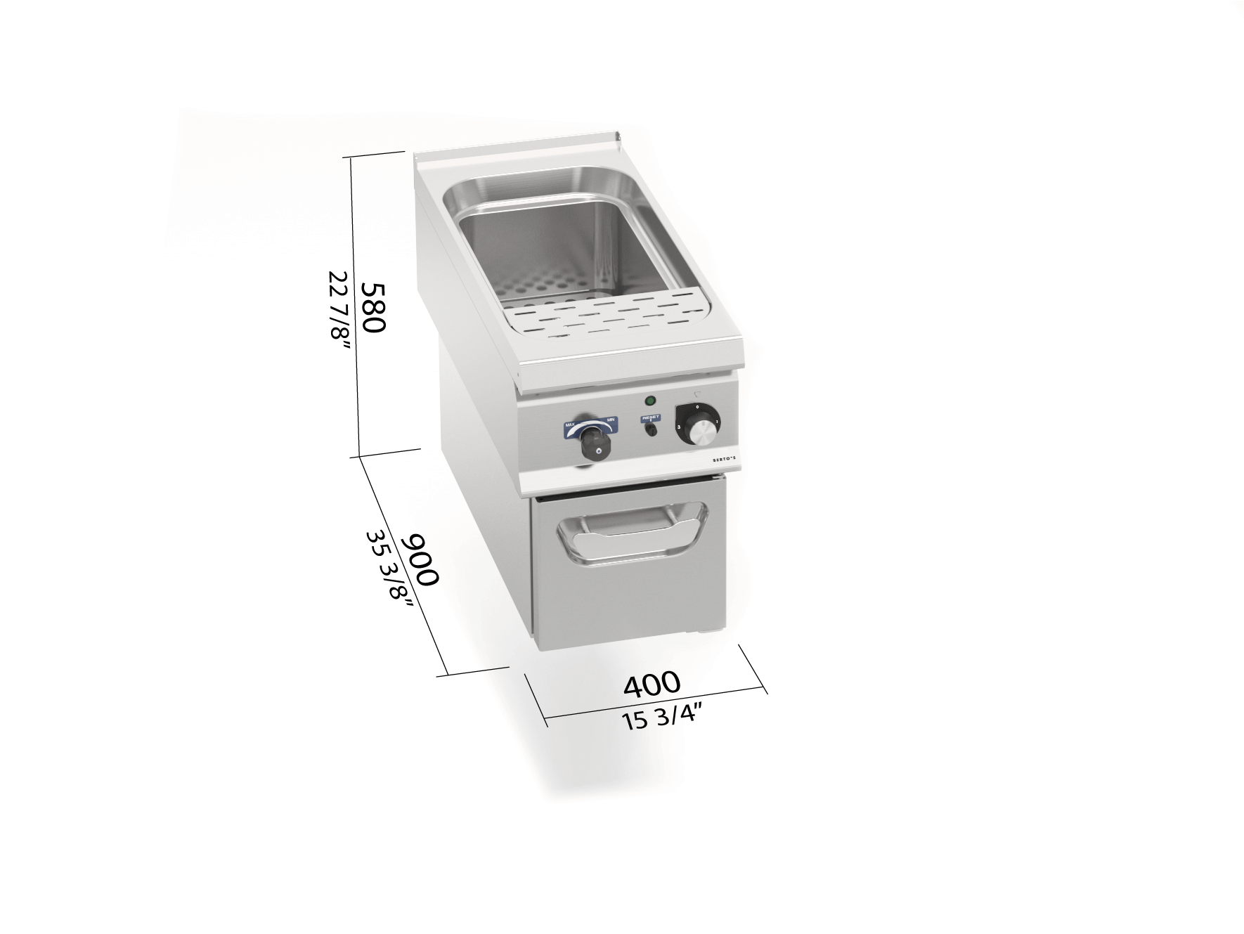 PASTA COOKER ELECTRIC 400 LX900 MODEL LXE9CP40
