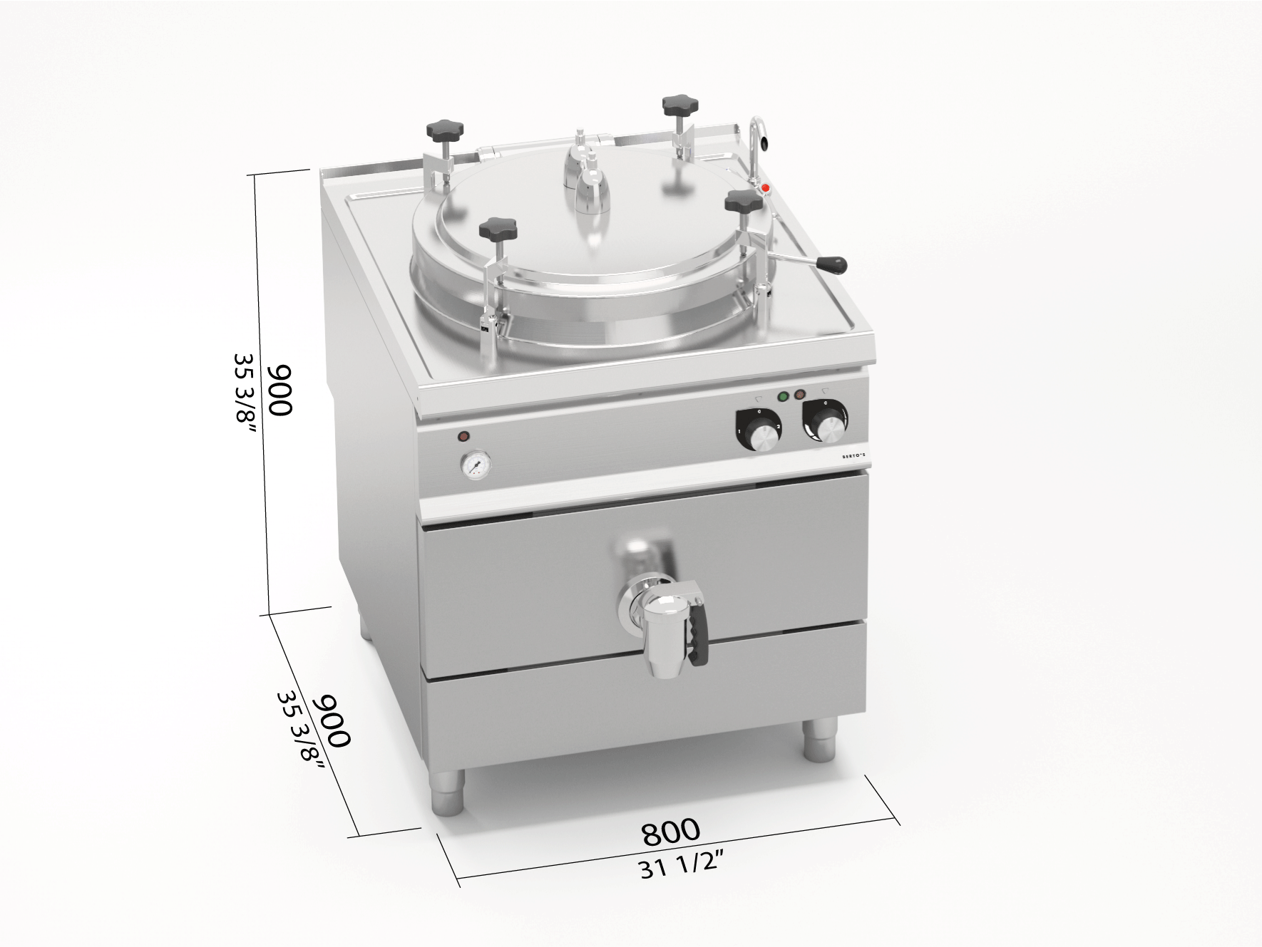 BOILING PAN PRESSURE ELECTRIC 150 LITRES M900 SE9P15IA