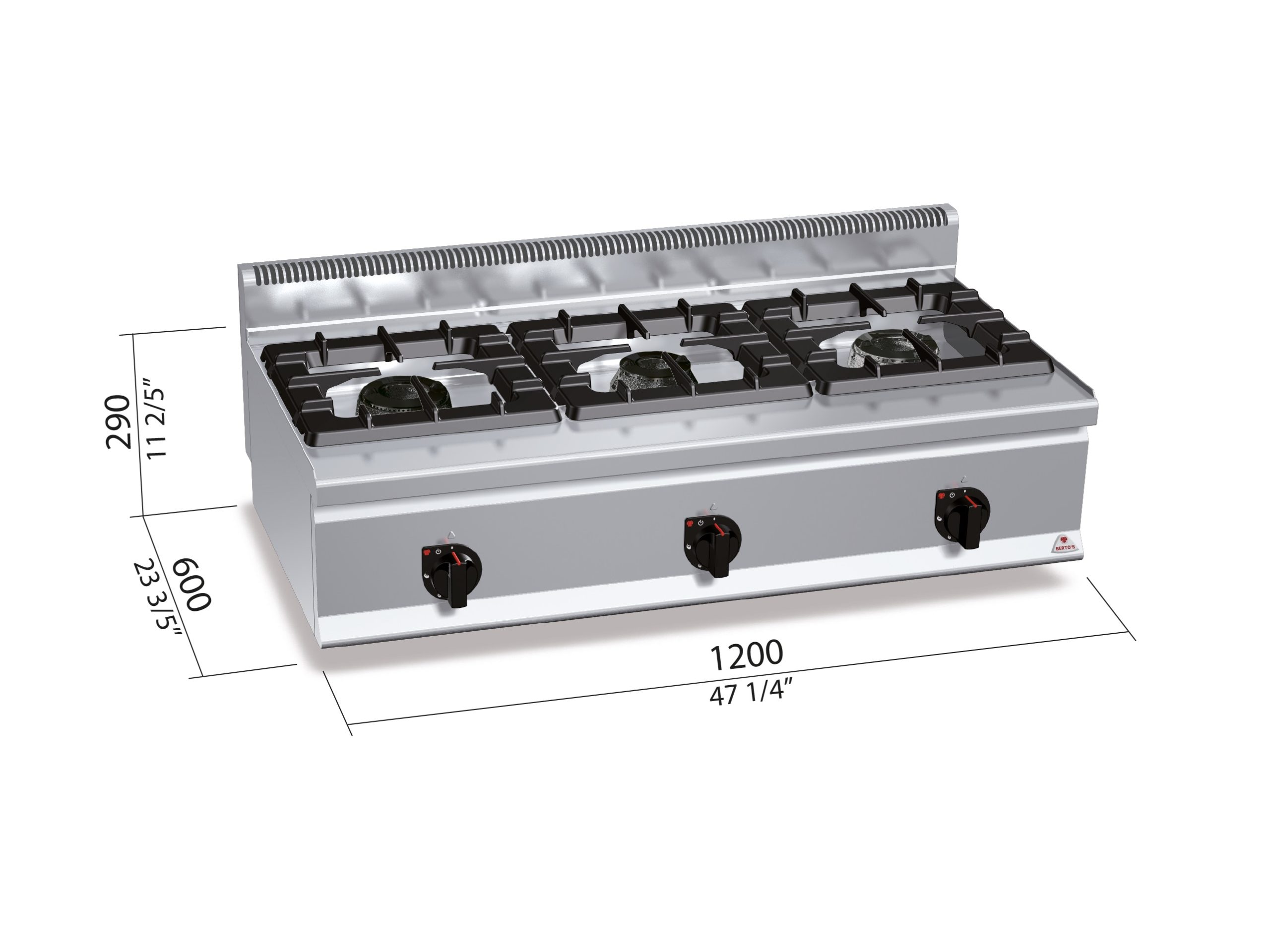 COOKER 600 Model G6F3BH12 "3F GAS"