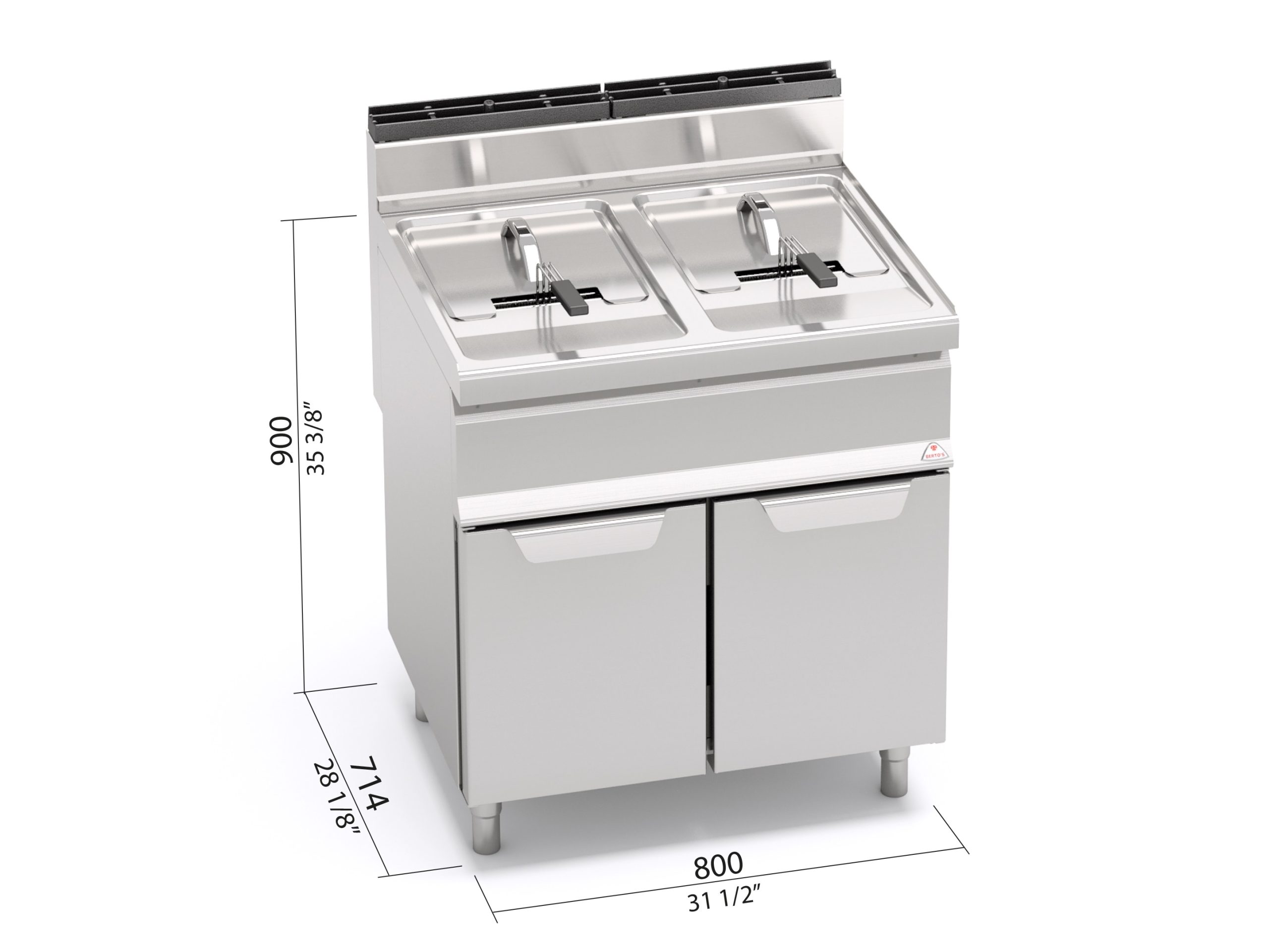 Deep Fryer 700 Model GL15+15M "15+15L Gas"