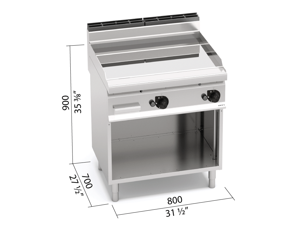 FRYTOP 700 MODELO G7FL8M-2/CPD "COMPOUD GAS"