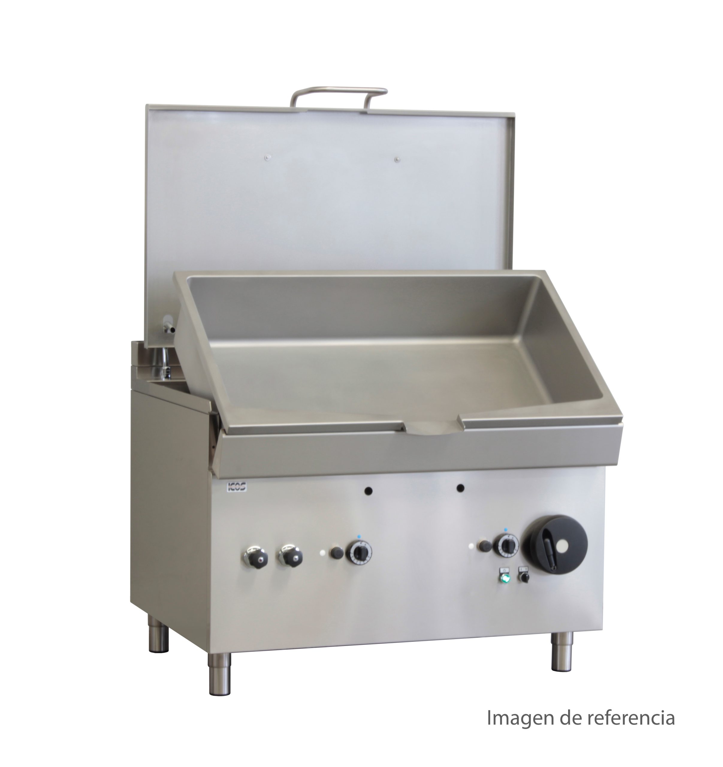 SARTEN BASCULANTE CUADRADA DIRECTA GAS 120 LITROS BRQ-G-120