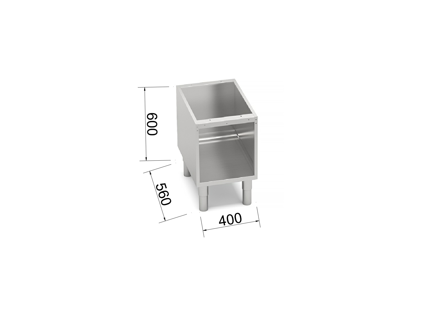 SOPORTE INOX ABIERTO 400 S700 S7SG40