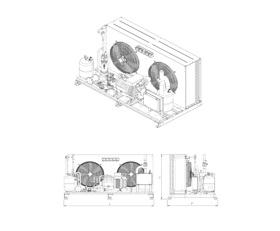 UNIDAD EXTERIOR TUNEL START 60 MODELO 20 HP