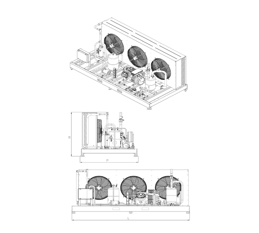 UNIDAD EXTERIOR TUNEL START 100 MODELO 30 HP