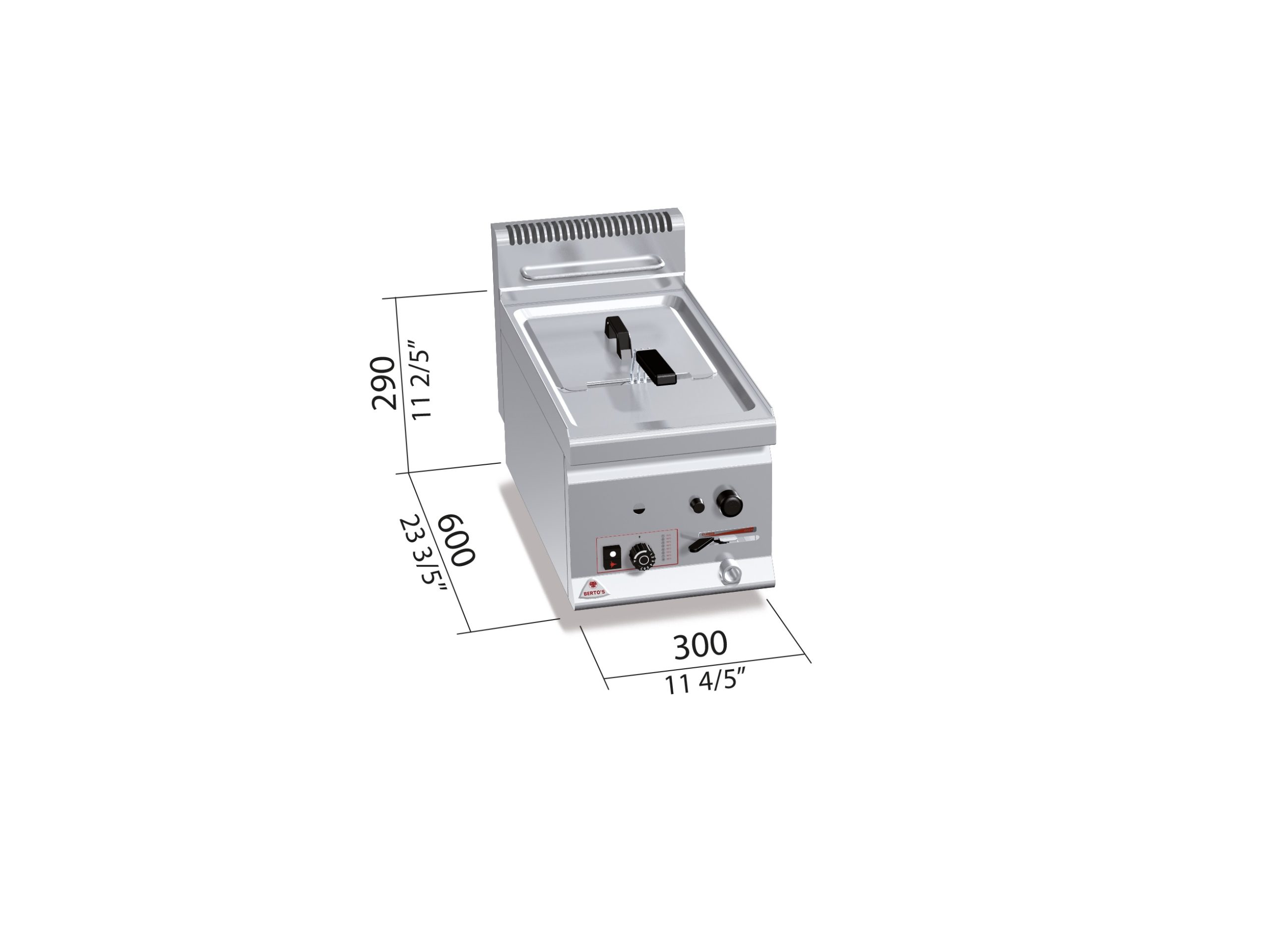 600 Deep Fryer Model GL8B "8L. Gas"
